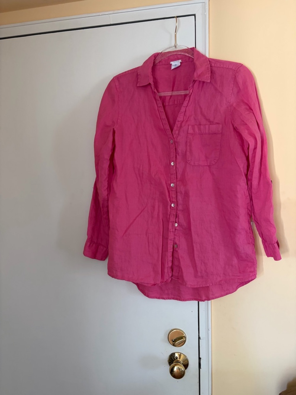 Sigrid Olsen Pink Button-Down Shirt